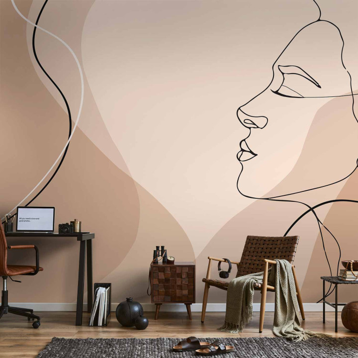 Fotobehang - Line Art - Femininity