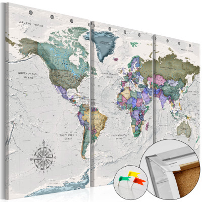 Tableau sur liège - World Destinations (3 Parts)