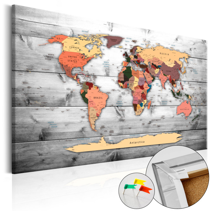 Tableau sur liège - Direction World