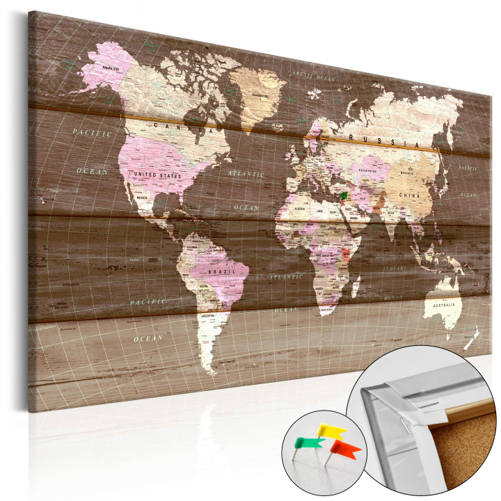 Tableau sur liège - Wooden World