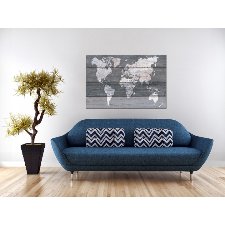 Tableau sur liège - Grey Earth