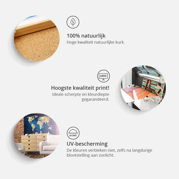 Tableau sur liège - Grey Earth