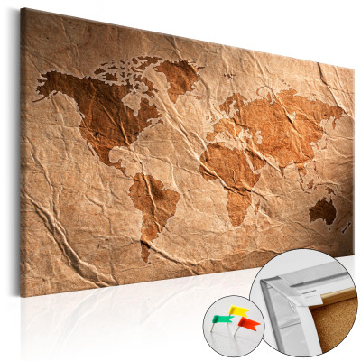 Tableau sur liège - Paper Map