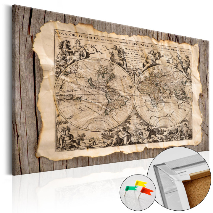 Afbeelding op kurk - Map of the Past