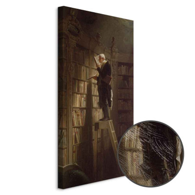Schilderij - Carl Spitzweg – The Bookworm