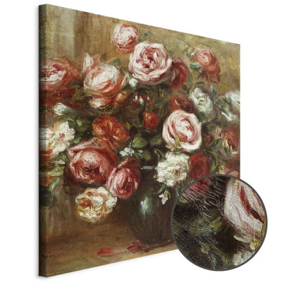 Wandbild - Pierre-Auguste Renoir – Still Life with Roses