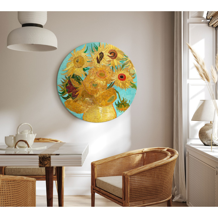 Tableau rond - Vincent van Gogh – Sunflowers II