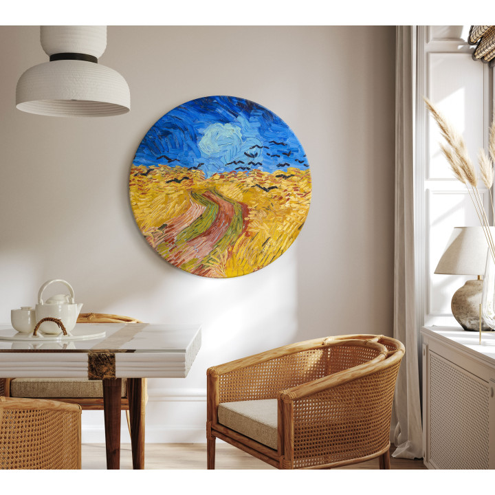 Tableau rond - Vincent van Gogh – Wheatfield With Crows