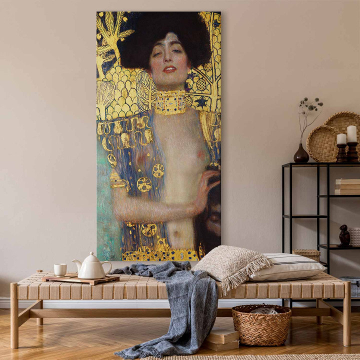 Groot XXL schilderij - Gustav Klimt – Judith and the Head of Holofernes