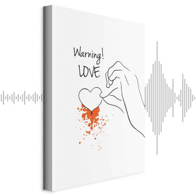 Obraz - Warning! Love (1 Part) Vertical
