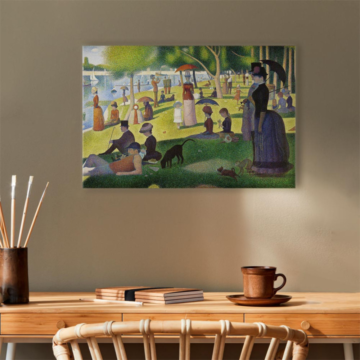 Schilderij - Georges Seurat – Sunday Afternoon on the Island of La Grande Jatte