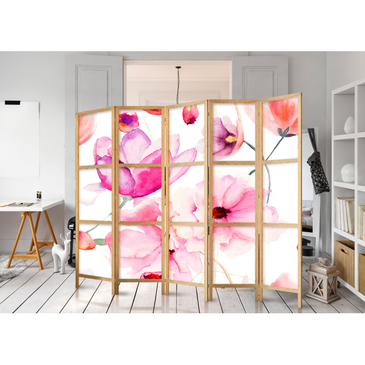 Japanese room divider - Floral Bliss II