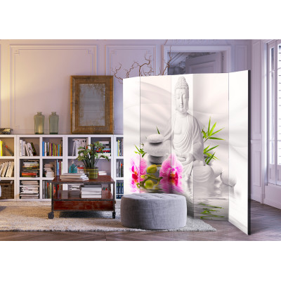 Paravent - Buddha and Orchids II