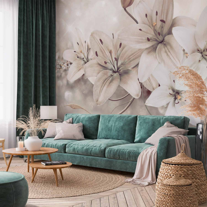 Wall mural - Diamond Lilies