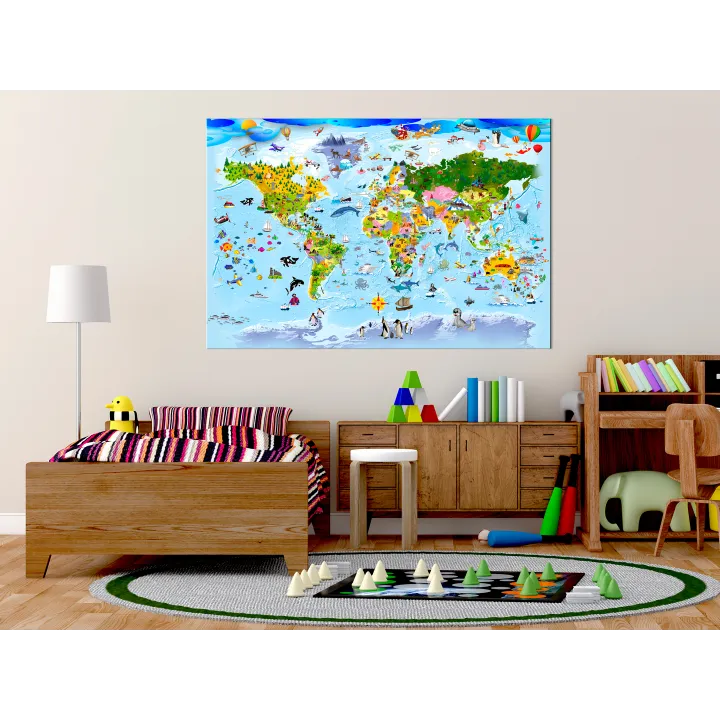 Tableau sur liège - Children's Map: Colourful Travels