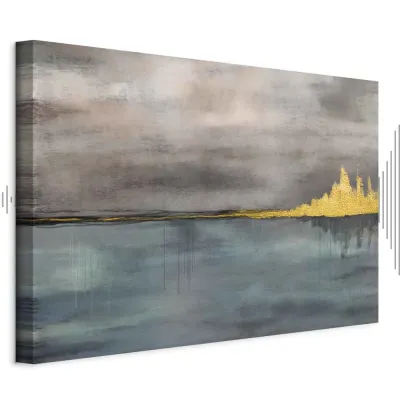 Wall picture - Golden City (1 Part) Wide