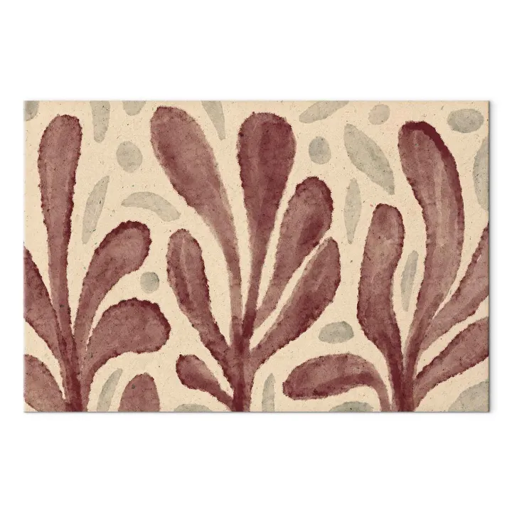 Obraz - Leaves and spots – large vibrant shapes inspired by Matisse